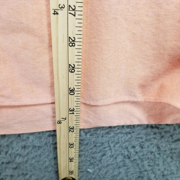 Ralph Lauren Shirt Mens XXL Orange 100% Cotton Long Sleeve Button Up Color Logo - Picture 9 of 14